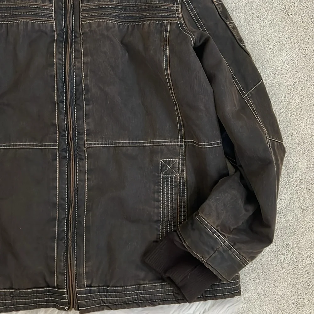 BKE Men’s biker jacket - Picture 3 of 9